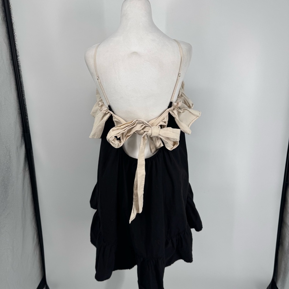 Anthropologie Ruffle Poplin Babydoll Dress - Picture 8 of 11